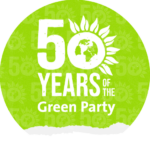 50 years of the Green Party button